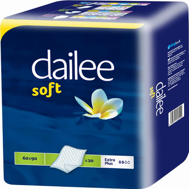 Пелюшки сечопоглинальні Dailee Soft Extra Plus 60х90 20 шт